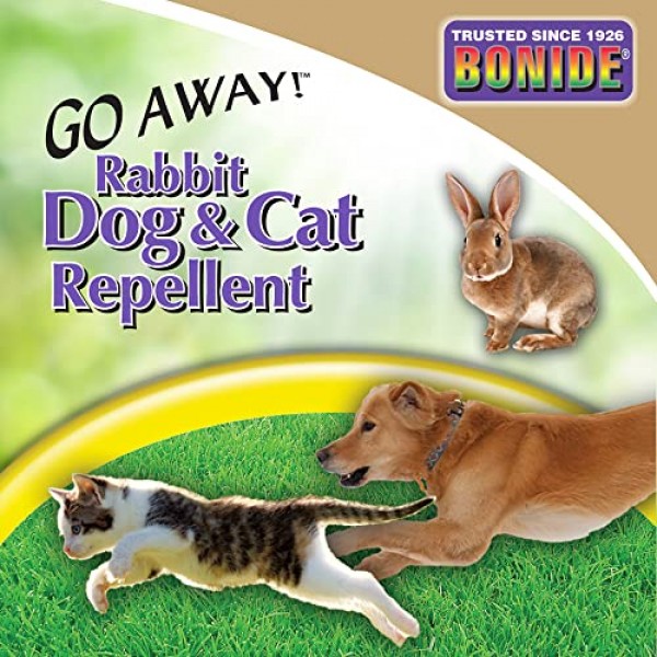 Bonide Go Away! Rabbit, Dog, & Cat Repellent Granules, 3 lbs Ready...