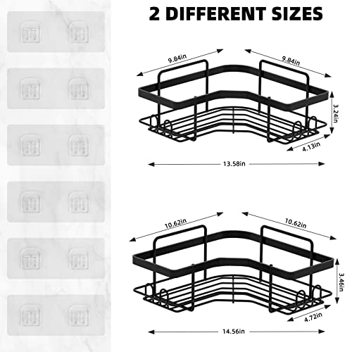 Bonn 1949 2 Pack Corner Shower Caddy,Strong adhesive Shower Organi...
