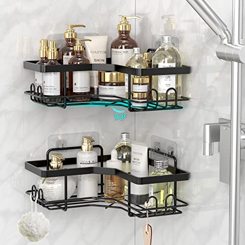 Bonn 1949 2 Pack Corner Shower Caddy,Strong adhesive Shower Organi...