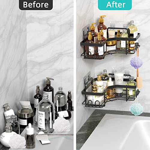 Bonn 1949 2 Pack Corner Shower Caddy,Strong adhesive Shower Organi...