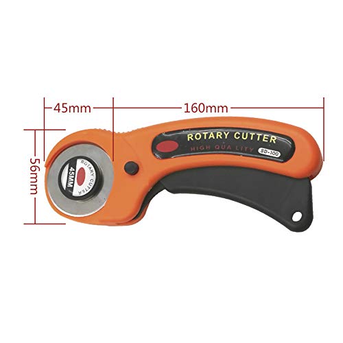 BonneXD 6PCS/Set 45mm Round Cutters Sewing Rotary Cloth Guiding Cu...