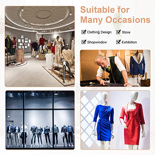 Bonnlo Female Dress Form Pinnable Mannequin Body Torso with Wooden...