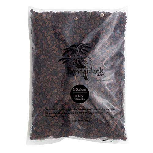 Bonsai Jack - Red/Maroon 1/4 inch Horticultural Lava Rock Soil Add...