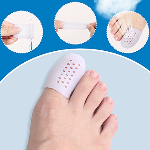 Bonuci 40 Pieces Toe Protectors Silicone Toe Caps Breathable Toe C...