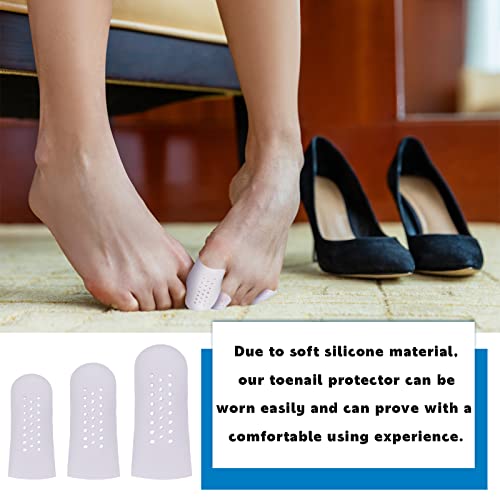 Bonuci 40 Pieces Toe Protectors Silicone Toe Caps Breathable Toe C...