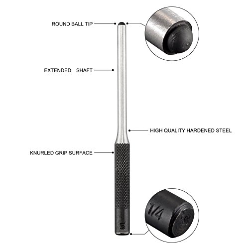 Best mith Grip Roll Pin Punch Tool Set in Zippered Organizer C...