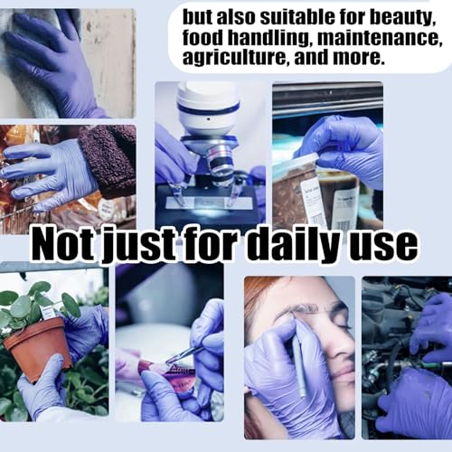 Borje Nitrile Exam Gloves, 4 Mil Disposable Medical Gloves, Latex-...