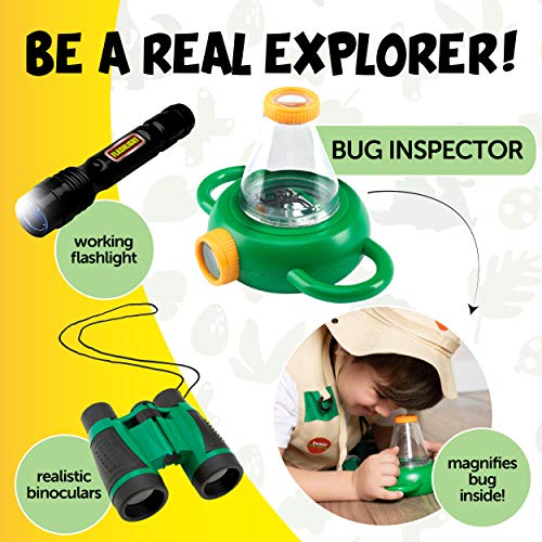 Born Toys Premium Explorer kit for kids With explorer Vest,bug cat...