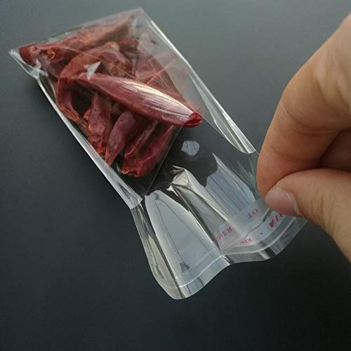 200 Pcs 3x5 Clear Resealable Cello/Cellophane Bags Self Adhesive S...