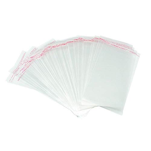 200 Pcs 3x5 Clear Resealable Cello/Cellophane Bags Self Adhesive S...