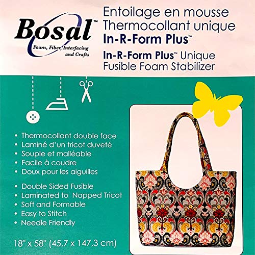 Bosal 493-18 In-R-Form Double Sided Fusible Foam Stabilizer, 18x58...
