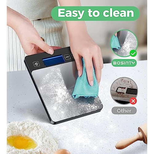 2 in 1 Digital Kitchen Scale for Meal Prep Dual Power Mode, 33lb ...