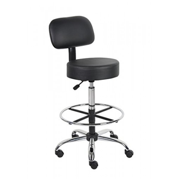 Boss Office Products B16245-BK Be Well Medical Spa Drafting Stool ...