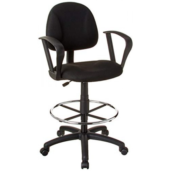 Boss Office Products Ergonomic Works Drafting Chair with Loop Arms...