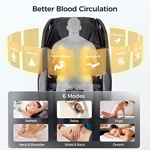 BOSSCARE Massage Chair Recliner with Zero Gravity, Full Body Airba...
