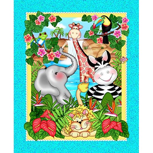 BaZooples Cotton Fabric Waterfall Panel Spring Creative
