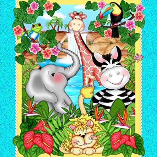 BaZooples Cotton Fabric Waterfall Panel Spring Creative