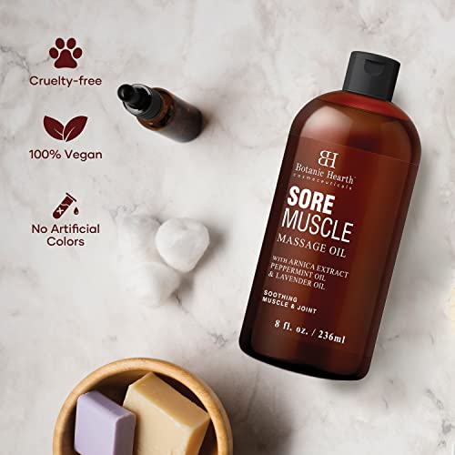 BOTANIC HEARTH Sore Muscle Massage Oil - with Arnica Montana Extra...