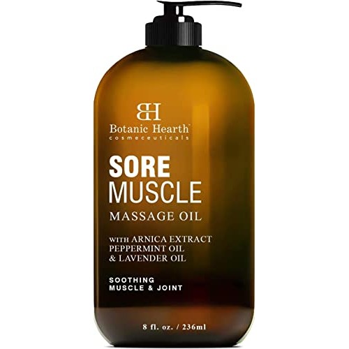BOTANIC HEARTH Sore Muscle Massage Oil - with Arnica Montana Extra...