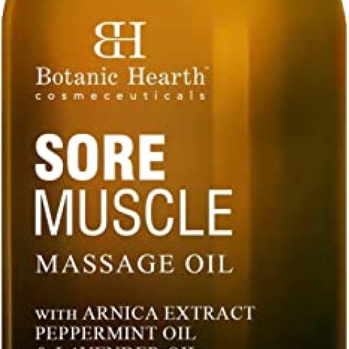 BOTANIC HEARTH Sore Muscle Massage Oil - with Arnica Montana Extra...