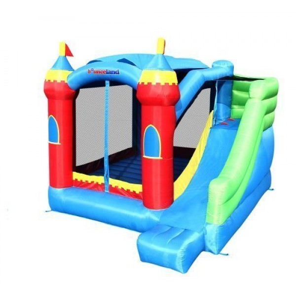 Bounceland Royal Palace Inflatable Bounce House, with Long Slide, ...