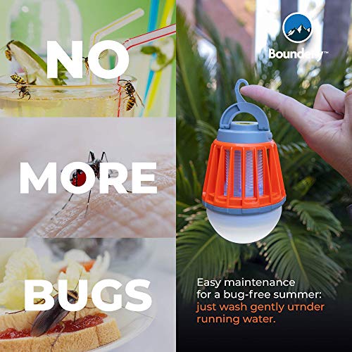 Bug Bulb 2 in 1 Camping Lantern by Boundery - Electric Bug Zapper ...