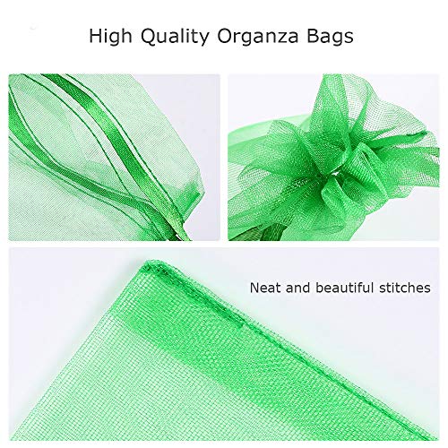 Bouraw 120Pcs Organza Bags 4x6 Inches Mixed Color with Drawstring,...