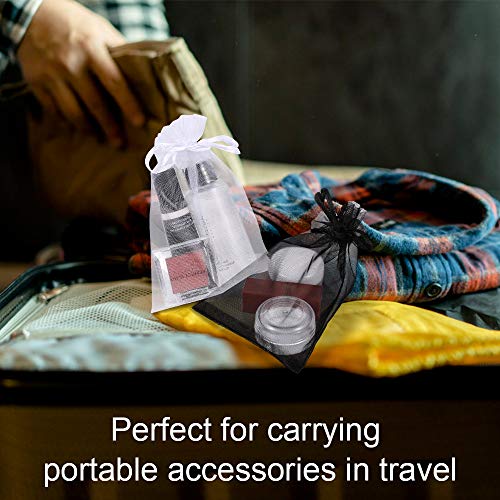 Bouraw 120Pcs Organza Bags 4x6 Inches Mixed Color with Drawstring,...