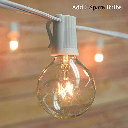 Boutique window 100FT Outdoor Patio String Lights with 102 Clear G...