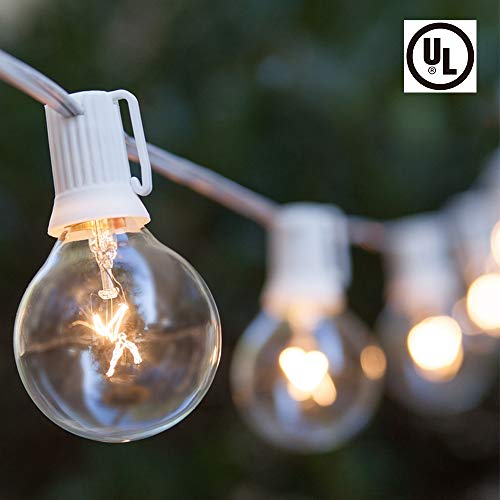 Boutique window 100FT Outdoor Patio String Lights with 102 Clear G...