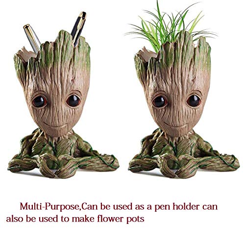 boxod Flowerpot Treeman Baby Groot Succulent Planter Cute Green Pl...