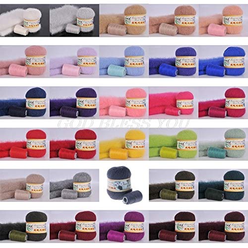 Knit Wool - 50 Grams Per Person Soft Mink Wool Hand Knitted Luxury...