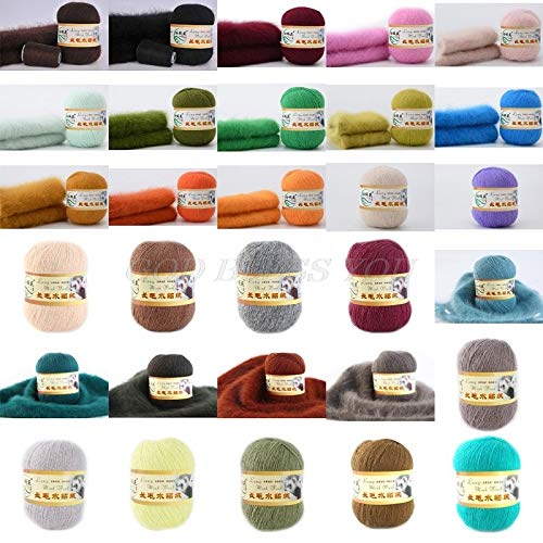 Knit Wool - 50 Grams Per Person Soft Mink Wool Hand Knitted Luxury...