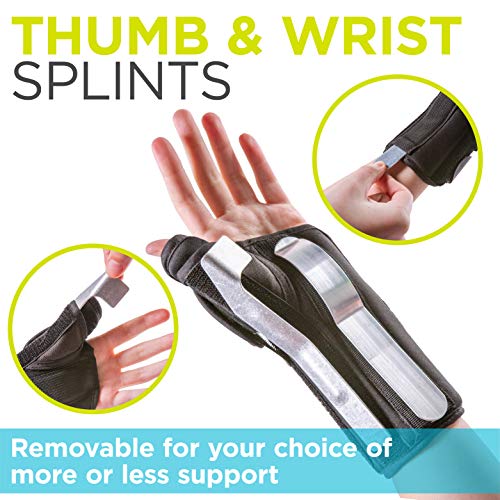 BraceAbility Thumb & Wrist Spica Splint | De Quervains Tenosynovi...