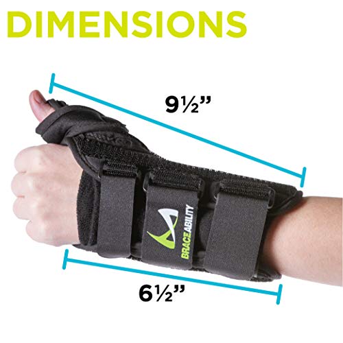 BraceAbility Thumb & Wrist Spica Splint | De Quervains Tenosynovi...