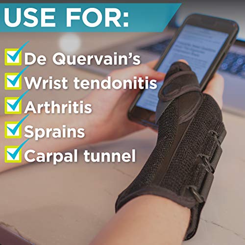 BraceAbility Thumb & Wrist Spica Splint | De Quervains Tenosynovi...