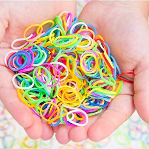 5000+ Rainbow Loom Bands, Rainbow Rubber Bands for Bracelet Maki...