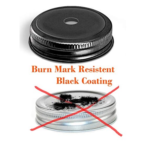 Brass Tacks Mason Jar Torch Kit, Includes 4 long life wicks, 4 lid...