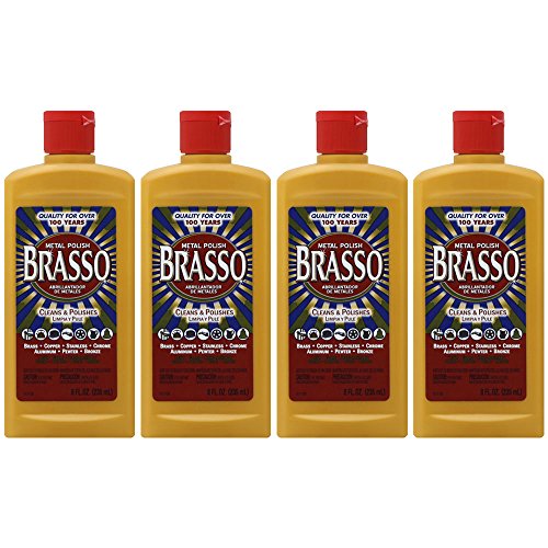 Brasso Metal Polish, 8 oz Bottle for Brass, Copper, Stainless, Chr...