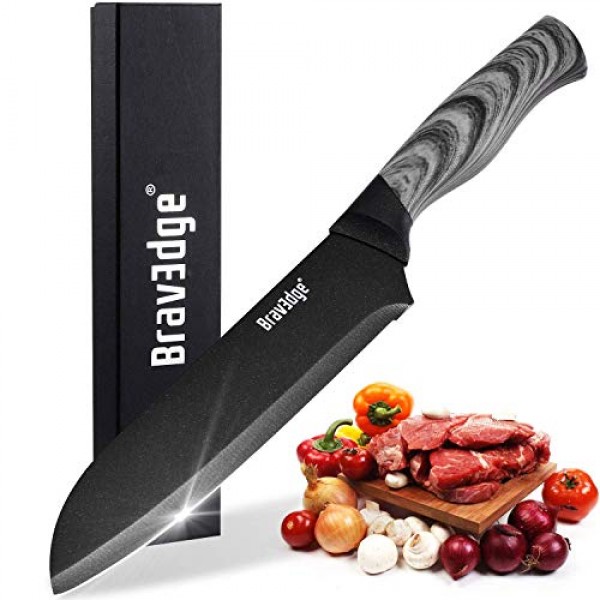 Bravedge Kitchen Knife Chef Knife Santoku Knife Versatile Cooking ...