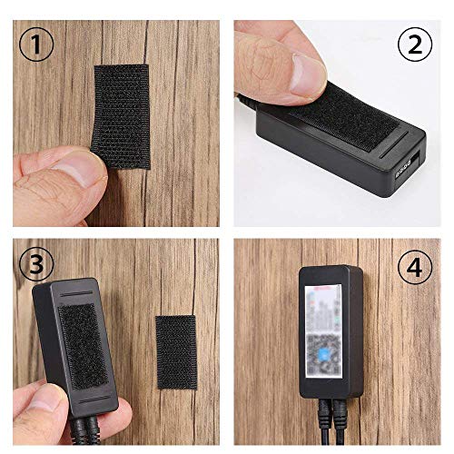 BRAVESHINE 25Pack Heavy Duty Mounting Tape Double-Sided Reclosable...