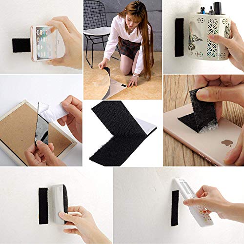 BRAVESHINE 25Pack Heavy Duty Mounting Tape Double-Sided Reclosable...