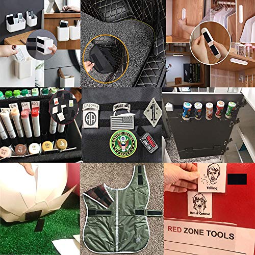 BRAVESHINE 25Pack Heavy Duty Mounting Tape Double-Sided Reclosable...