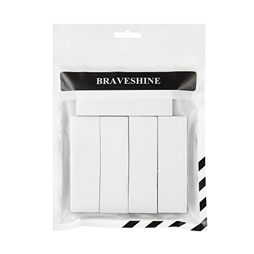 BRAVESHINE 25Pack Heavy Duty Mounting Tape Double-Sided Reclosable...