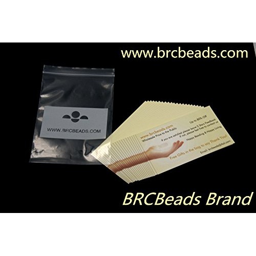 BRCbeads 8mm Silver Plated Crystal Rondelle Spacer Beads 100pcs pe...