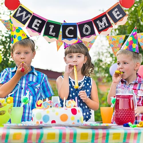 Welcome Back To School Banner, Large, 10 Feet, Colorful Back To Sc...