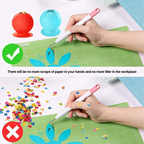 2 Packs Suctioned Vinyl Weeding Scrap Collector, Silicone Suction ...