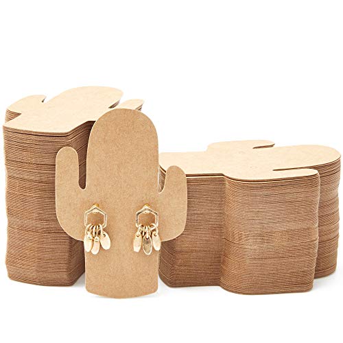 Bright Creations Earring Cards for Display Cactus, 300 Pack