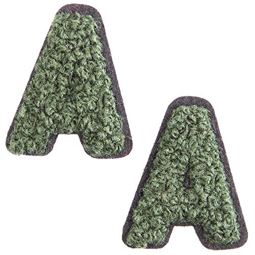 Bright Creations Iron On Alphabet Letter Patches A - Z 52 Count