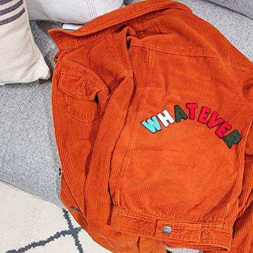 Bright Creations Iron On Alphabet Letter Patches A - Z 52 Count
